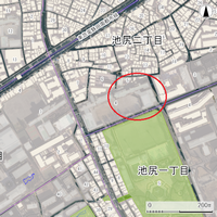 対象地の地図