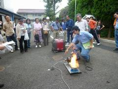 バーナー操作訓練の様子の写真