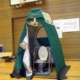 マンホールトイレテントの写真