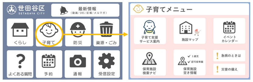 子育てメニュー