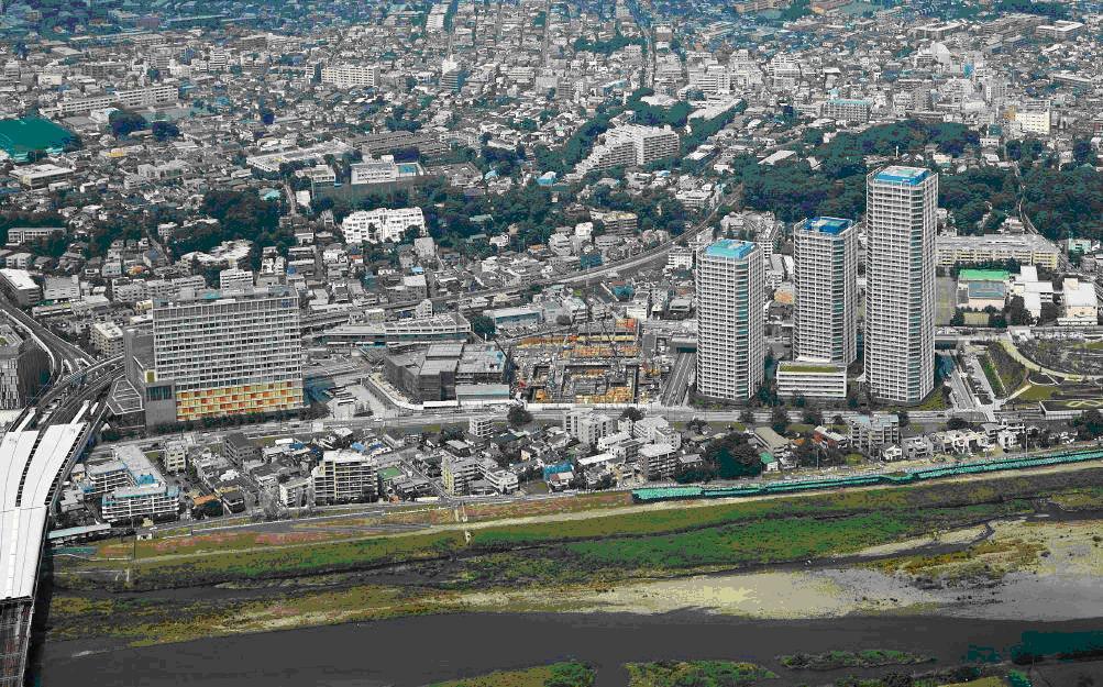 二子玉川東地区市街地再開発事業全景
