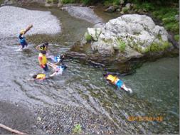 夏休み恒例のキャンプでのひとコマ