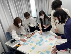 グループ毎に検討している様子