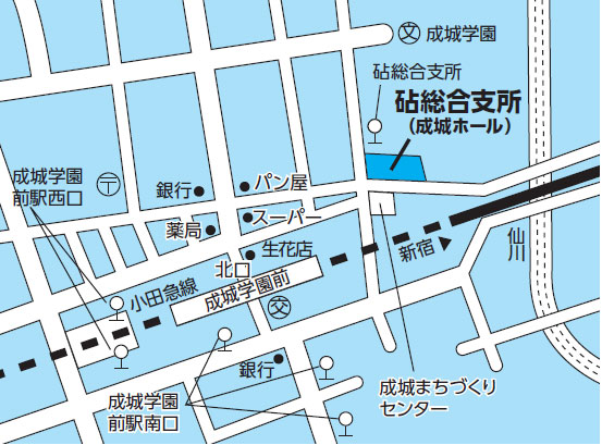 砧総合支所案内図