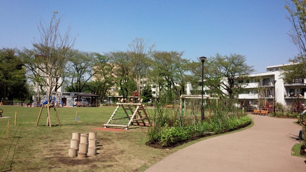 木製遊具の写真