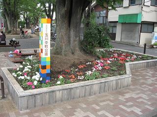 森の児童館の子どもたちが描いた園名板の写真