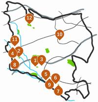 文化財の位置図