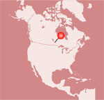 カナダ　ウィニペグ市の地図